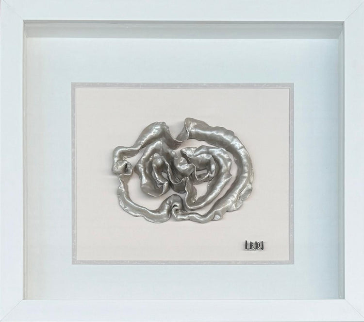 SHARON - (Sculpture in glass covered boxed frame) - Liezel du Toit