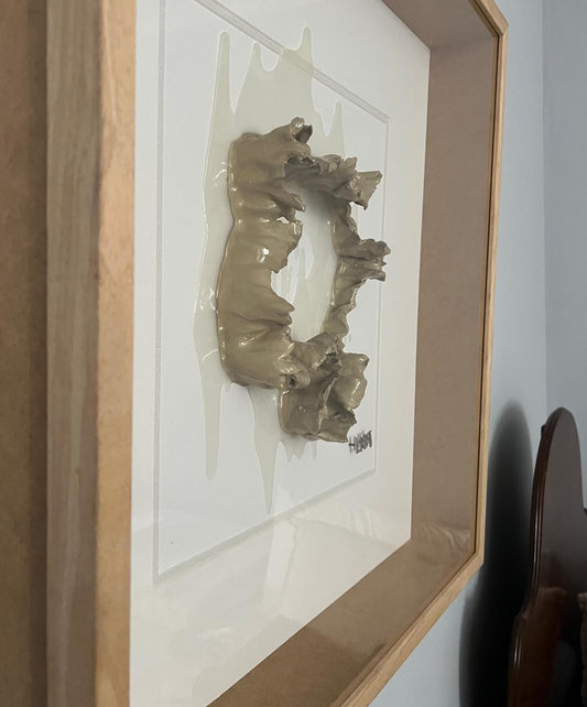 CORAL SPLASH (Sculpture in glass covered boxed frame) - Liezel du Toit