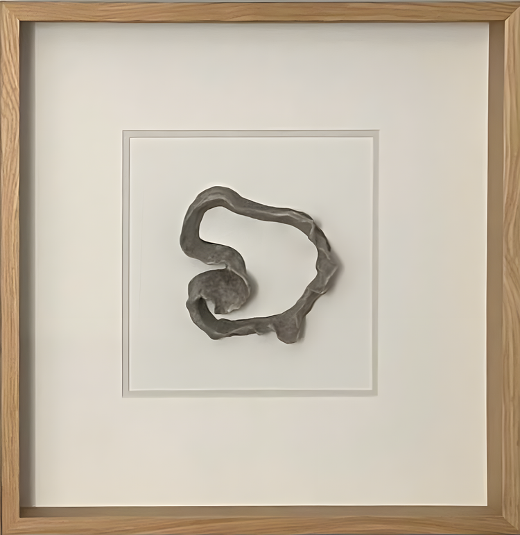 HEART OF AFRICA (Sculpture in glass covered boxed frame) - Liezel du Toit