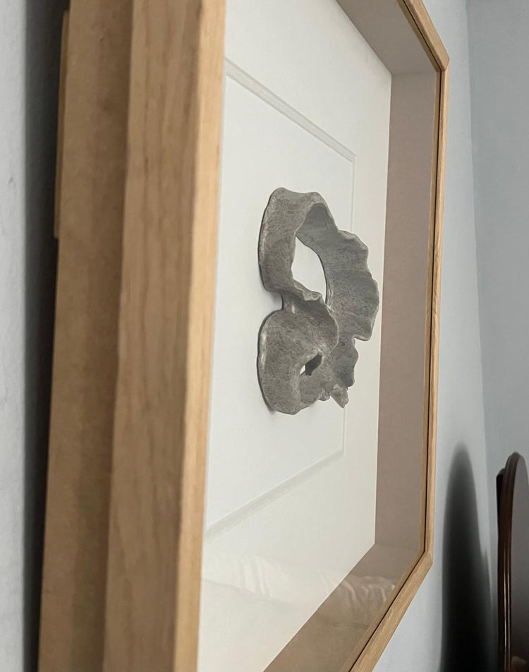 HEART OF AFRICA (Sculpture in glass covered boxed frame) - Liezel du Toit