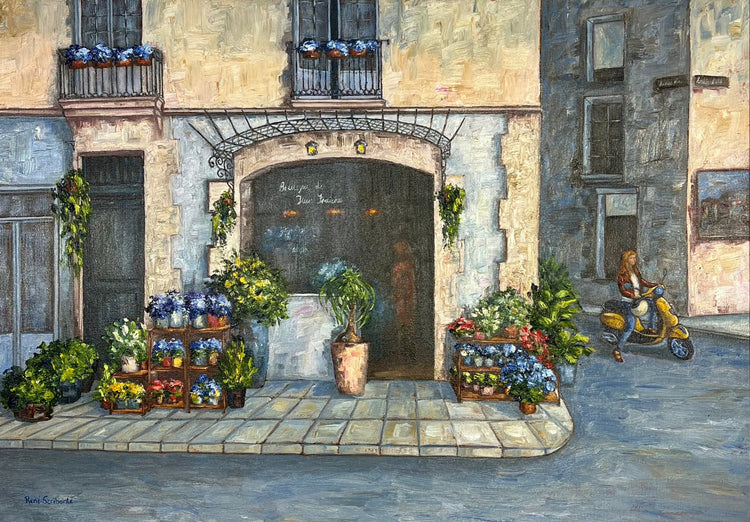 BOUTIQUE DE FLEURS FRANCHES (Framed ) - René Scribante