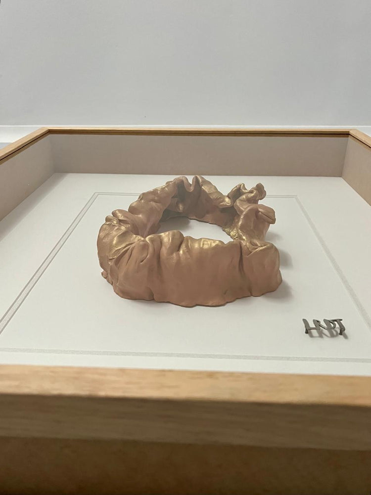 MOLTEN (Sculpture in glass covered boxed frame) - Liezel du Toit