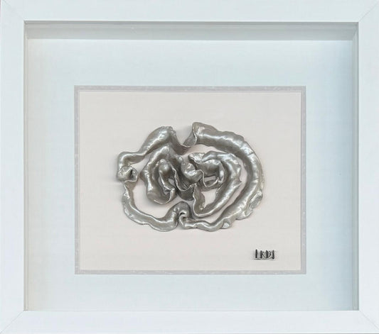 SHARON - (Sculpture in glass covered boxed frame) - Liezel du Toit