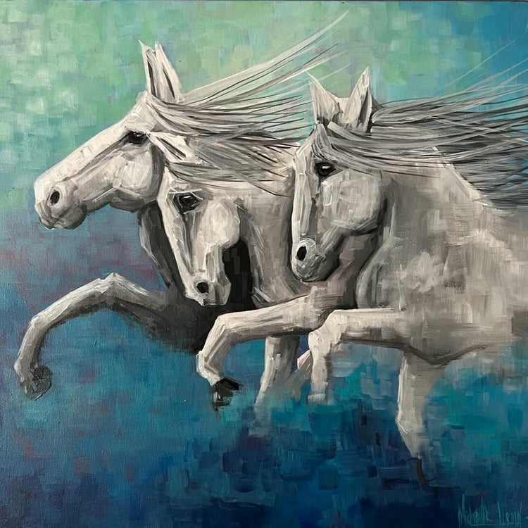 WILD HORSES (framed) - Michelle Henn